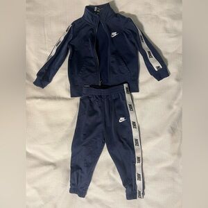 Nike Track Suit, blue and white. Size 18M boys.